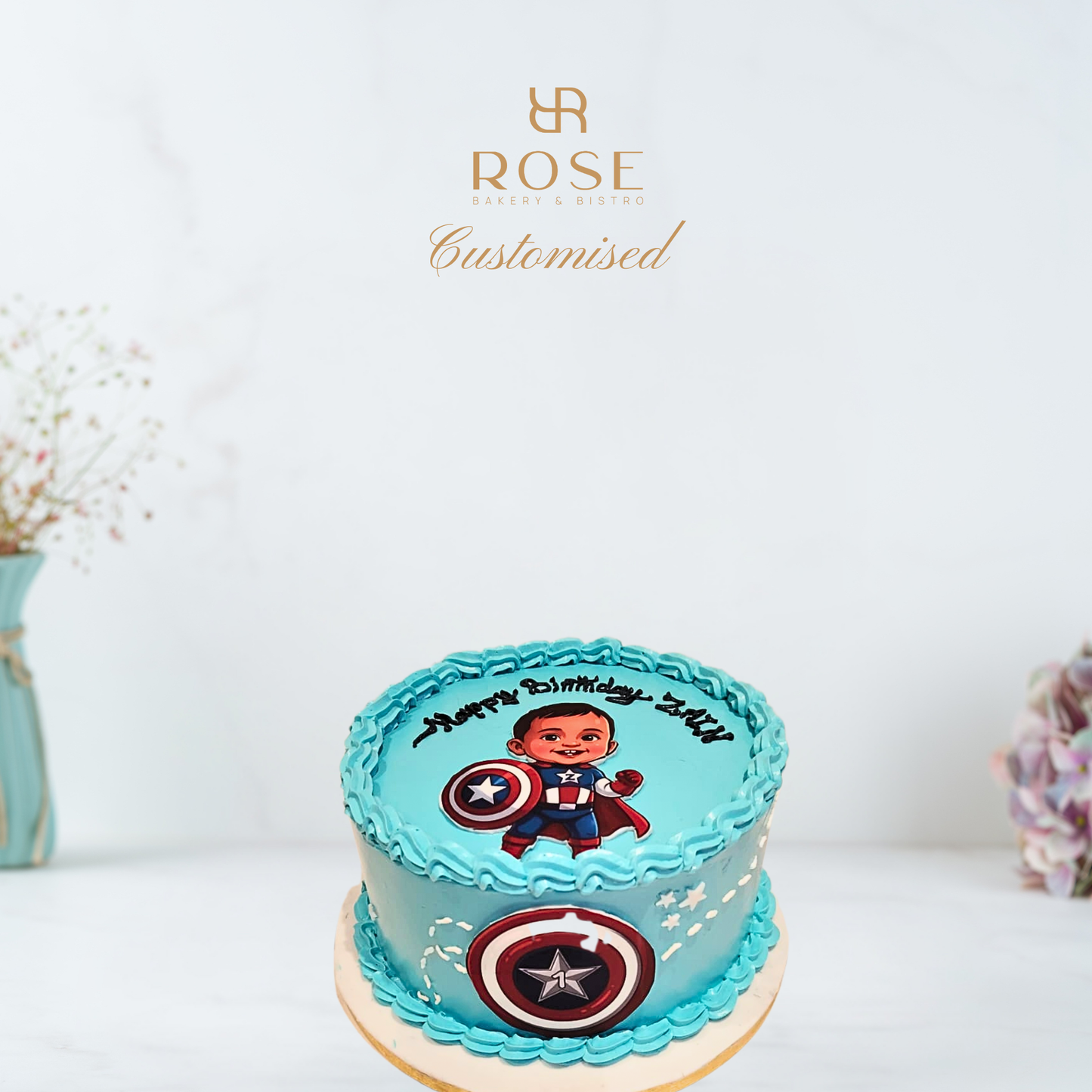 Captain America Birthday Cake
