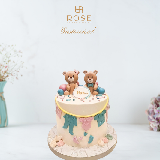 Gender reveal cake