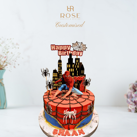 Custom Spider-Man Birthday Cake