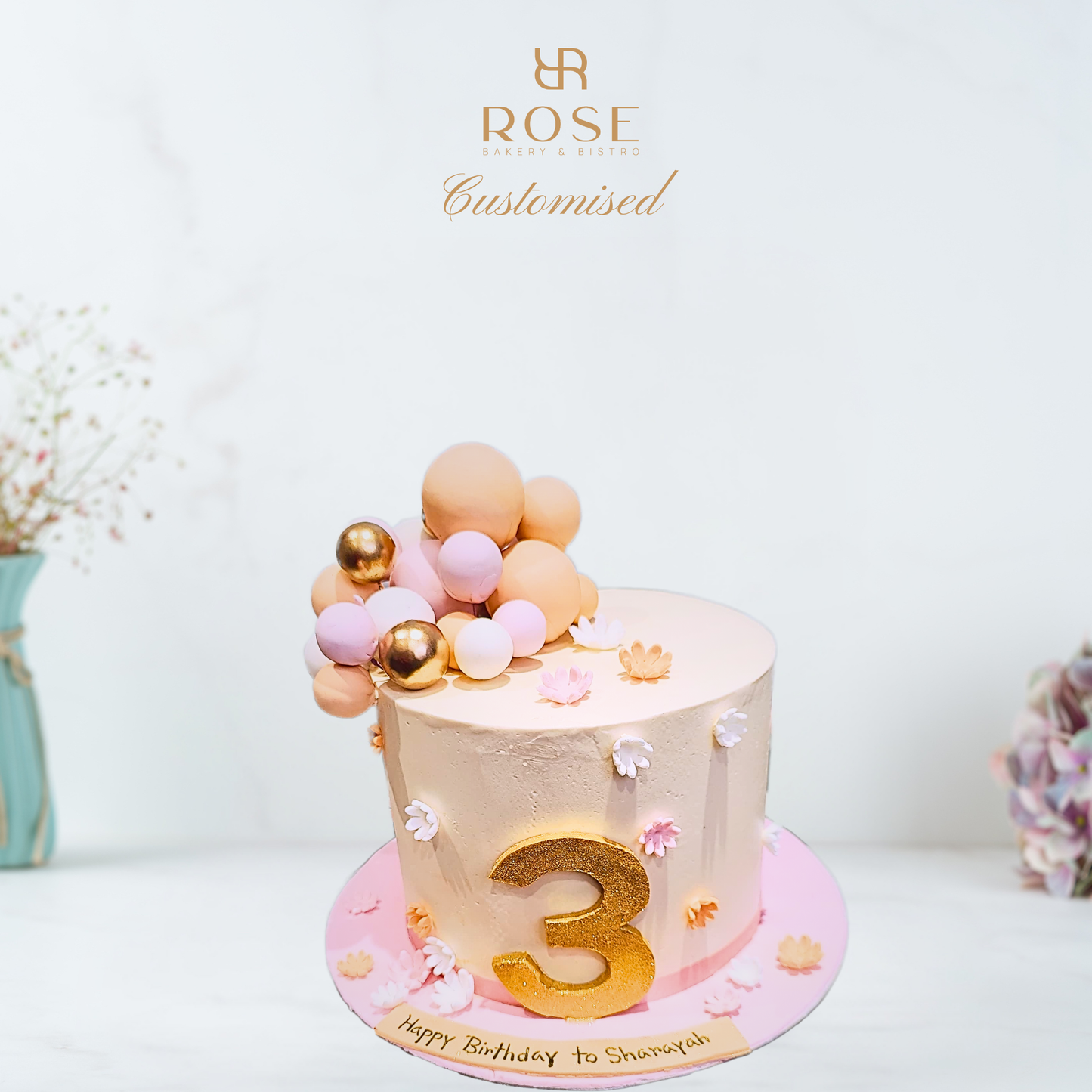 Pastel Bubble Birthday Cake