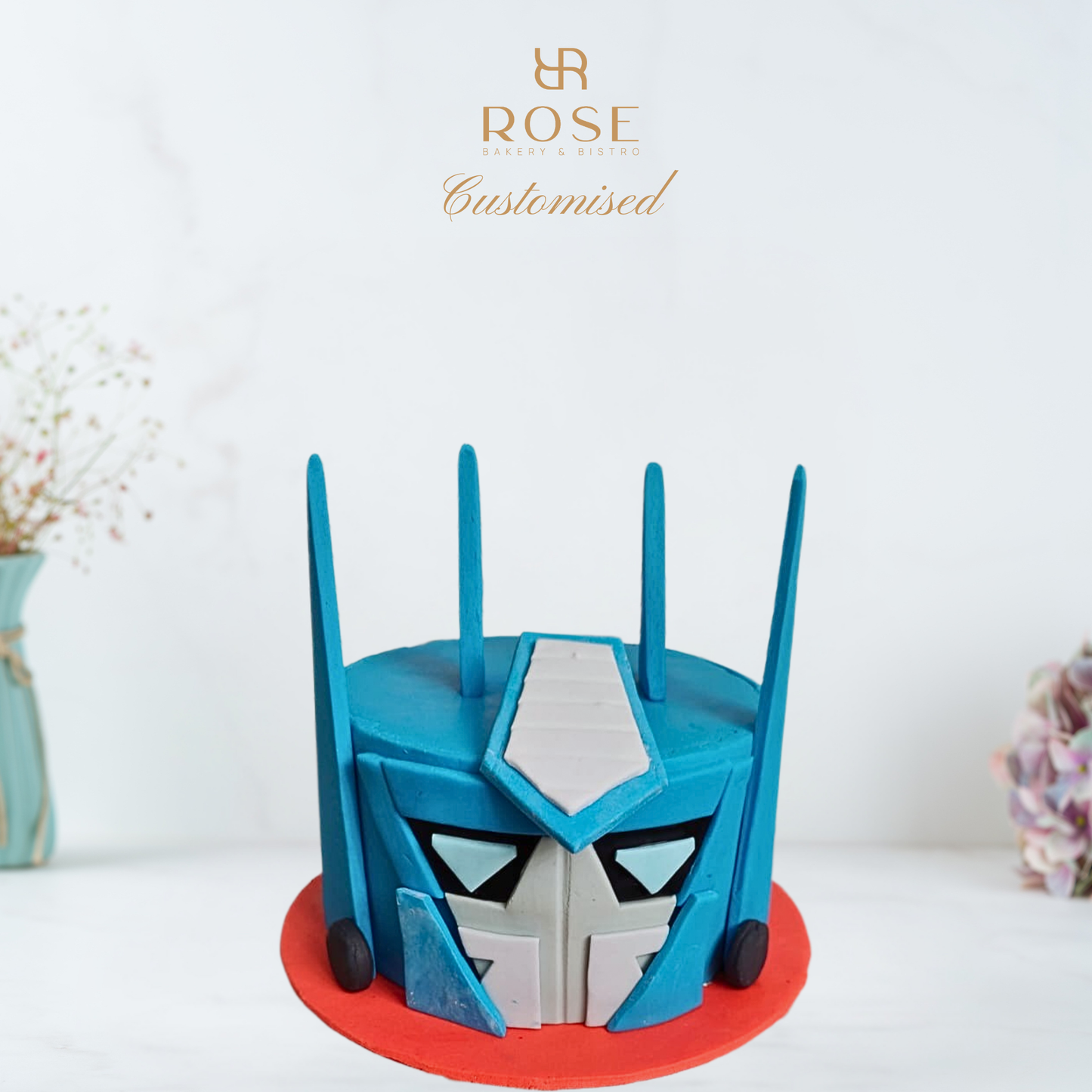 Optimus Prime Theme Cake