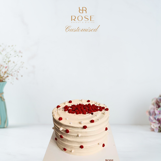 Elegant White Berry Cake