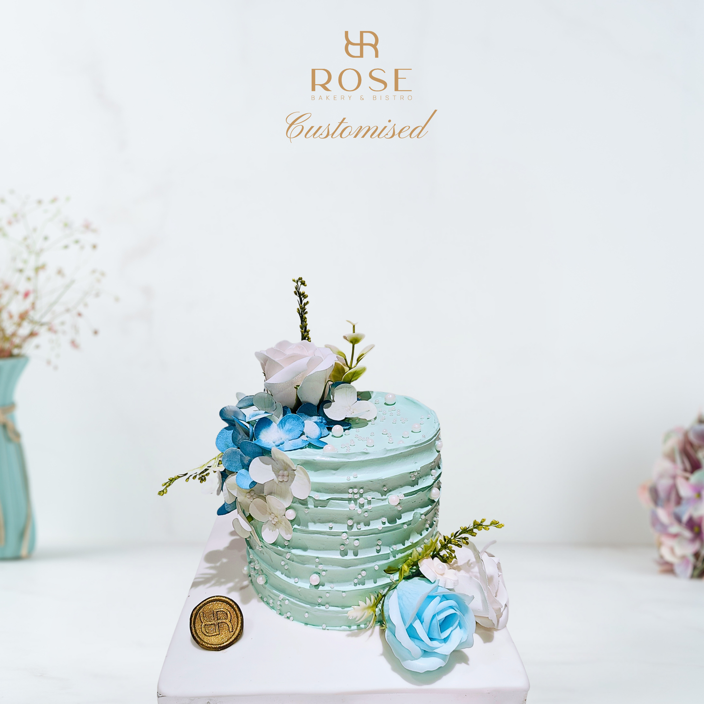 Pastel Floral Palette Cake