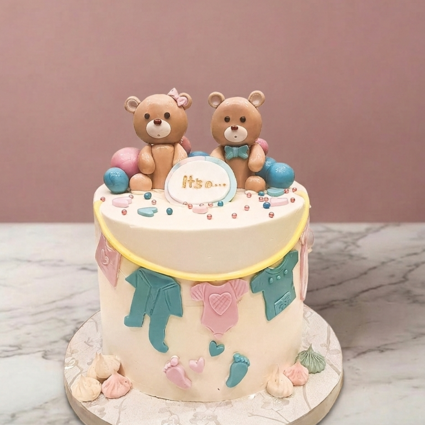 Gender reveal cake