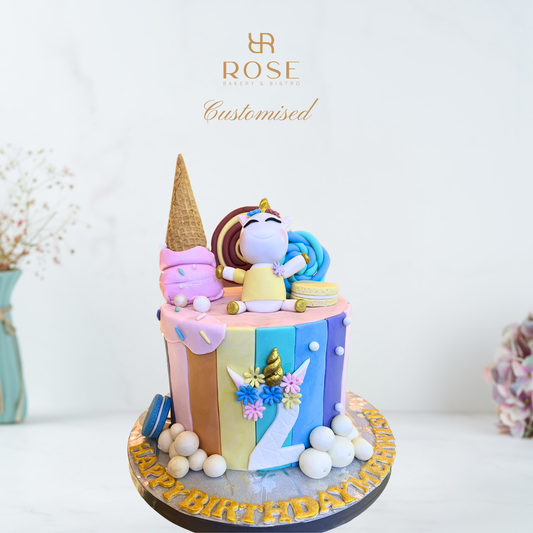 Candy land unicorn cake